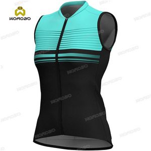 Nueva camiseta de Ciclismo sin mangas para mujer, ropa de bicicleta, camisetas transpirables de verano, ropa de bicicleta de carretera, Ciclismo 2021