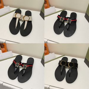 Nieuwe dames slippers ontwerper klassieke slipper versnellings bodems flip flops vrouwen luxe sandalen mode causaal groot formaat flip flop