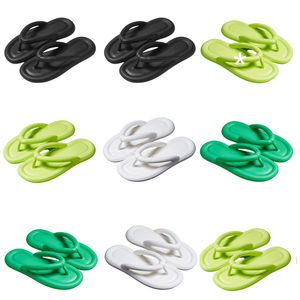 Nouvelles femmes Pantoufles d'été Produit de créateurs blancs pour le vert noir confortable Flip Flop Sandals Fashion-038 Womens Flat Tlides Outdoor 37 COMTABLE S