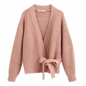 Vrouwen trui grijs beige roze solide kinited vartschepen v-hals trui casual losse stijl vrouwelijke kleding 201203