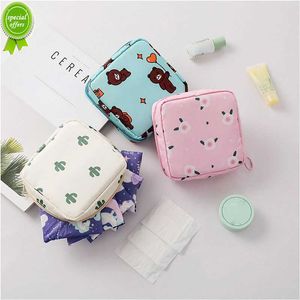 New Women Tampon Storage Bag Case Sanitary Pad Pouch Napkin Cosmetic Bags Organizer Ladies Makeup Bag Girls Tampon Holder Organizer