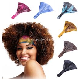 Nouveau femmes cravate colorant large bandeau mode Sport bandeau multifonction soins des cheveux casquette lavage visage maquillage bandeau cheveux accessoires