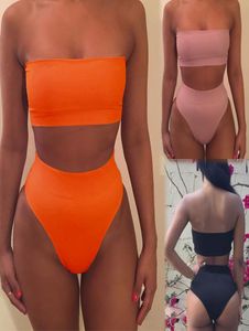 Nuevo conjunto de Bikini de dos piezas para mujer, traje de baño, ropa de playa, traje de baño, monokini con realce, conjunto de baño con sujetador 6037247