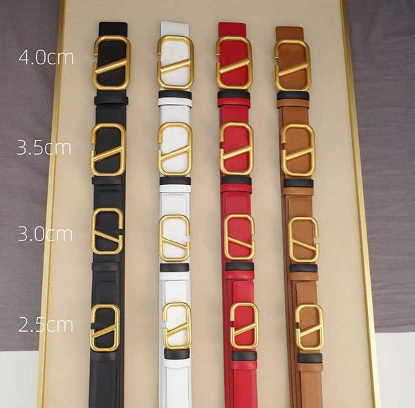 New Women039s Belt Letter V Smootard Buckle Decorative Belt Designer Brand Fashion Fashion Casual Waistband3320889