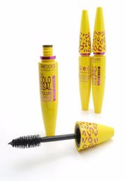 Nieuwe Women039s merk Mode Geel Luipaard Zwart rimel Mascara Waterproof Wimpers maquiagem maquillage de marque6905723