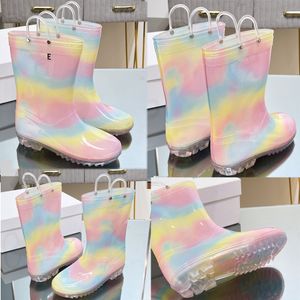 Nouvelles bottes de pluie de designer pour femmes sur les bottes longues recommandées par Ins Blogger