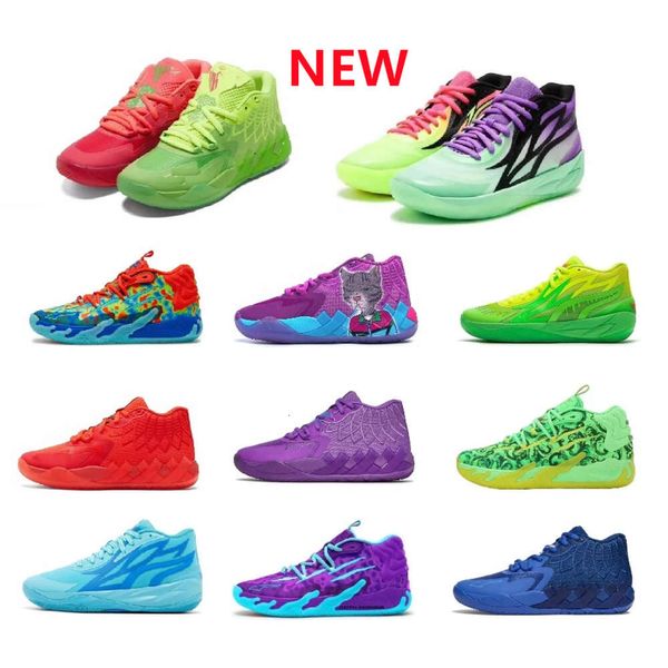 NOUVEAU femmes lamelo ball mb 02 chaussures de basket MB 03 jeunes enfants garçons filles GutterMelo Bleu Rouge Violet Jade Vert Slime Rose Noir Rouge Halloween baskets tennis