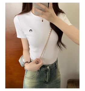 Nouveau t-shirt pour femmes Designer Femmes T-shirt Summer Coton Slim Tops Tees Femme Short Manche sexy T-shirts Skinny 2024 Vêtements féminins printemps