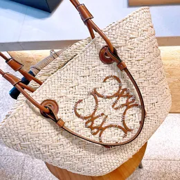 Nieuwe damestas tas luxe designer totes designer handtas dames zomer stro geweven koolmand klassieke schoudertassen grote capaciteit