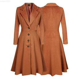 Nouveau manteau de laine pour femmes en automne et en hiver 2019 à manches longues mode coupe-vent décontracté