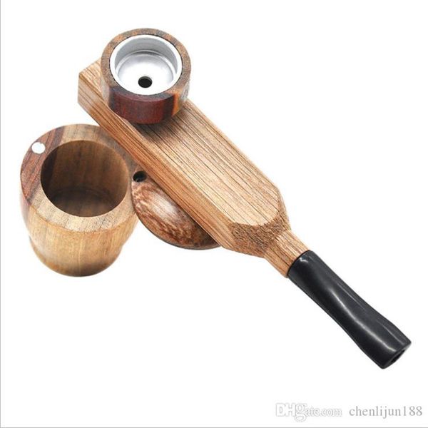 Nouvelle pipe en bois, porte-cigarette portable, tonneau, pipe, bûche, pipe de couleur, petite pipe.