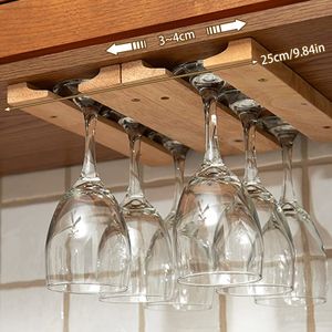 Nieuwe houten wijnglashouder