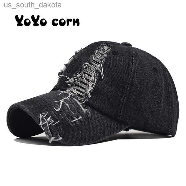 Nuevo desgastado verano gorra de béisbol bordado sombrero para hombres mujeres Snapback Gorras Hombre sombreros Casual Hip Hop gorras papá Casquette L230523