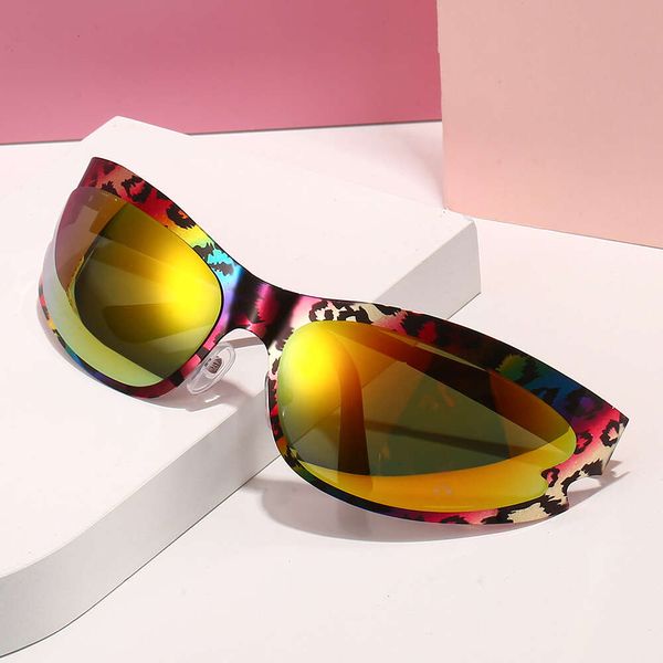 Lunettes de soleil de Style portefeuille pour femmes, lunettes de cyclisme en plein air, lunettes décoratives pour photographie de rue 2024y2k, nouvelle collection