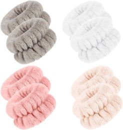 NIEUW Pols Spa-wasband Microvezel polswashanddoekband Polsband Scrunchies voor het wassen van gezicht Absorberende pols-zweetband voor vrouwen Voorkom morsen van vloeistoffen G1024