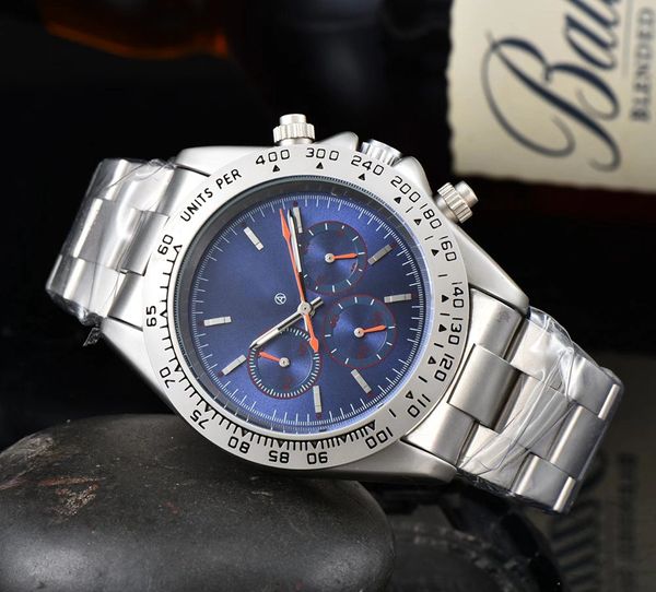 Nouvelles montres-bracelets pour hommes 2023 Montres pour hommes Tous les cadrans fonctionnent Montre à quartz de haute qualité Top Marque de luxe Chronographe Horloge Mode Rol Bracelet en acier montre de DAYT Type