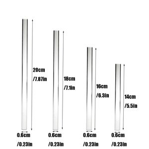 Laboratorium Quartz Roerstaafje Dabber Tool Wax Dab Waterpijp Tool met 6mm OD 14cm 16cm 18cm 20cm Koffie Drank Roerstaafje Roken Nagel