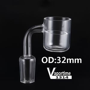 Accesorios para fumar eternos Cubo Cuarzo Banger Nail OD 32 mm Inserto térmico Tazón Reemplazo Flat Top Dab Rig 10 mm 14 mm 18 mm Bong de vidrio 611