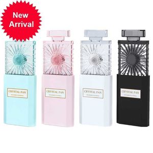 Nieuwe yam 1pc mini handheld fan met geur creatieve aromatherapie reizen draagbare elektrische fan voor thuiskantoor buiten