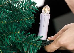 Nouvel Anchristmas LED Cougies à distance sans flamme pour le dîner à la maison lampe de décoration d'arbre de Noël LJ2012123997071