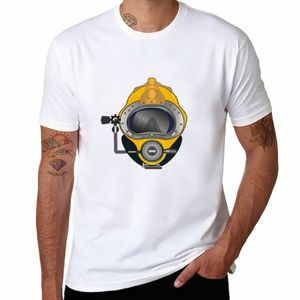 Nuevo casco de buceo amarillo camiseta camiseta anime blusa camisetas personalizadas para hombre camisetas lisas 15hU #