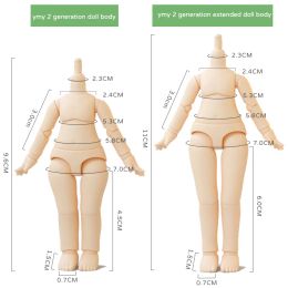 Nieuwe YMY OB11 Doll Body Regular Grootte met schoenen voor GSC Head, 1/12bjd, Obitsu 11toys Accessoires Reposities Vervangingsgewricht