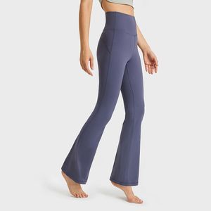 Nuevos pantalones de yoga Slim Fit Open Front Pants Set High Elastic Nude Sports Casual Pants para mujeres en otoño e invierno