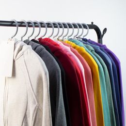 Nuevas chaquetas de yoga chaquetas sudaderas con capucha diseñadores para mujeres chaqueta de capucha deportiva abrigos de doble litera
