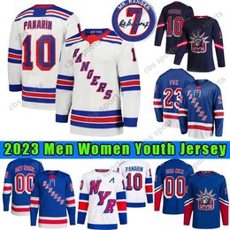 New York 23 Adam Fox "Rang ers" 2023-24 Alternate Navy Third Jersey 10 Artemi Panarin 93 Mika Zibanejad 31 Igor Shesterkin 79 K'Andre Miller Chris Kreider Ryan Lindgren