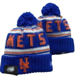 New York Beanie Mets Bonnets Équipe de Baseball Nord-Américaine Patch Latéral Hiver Laine Sport Tricot Chapeau Crâne Casquettes A