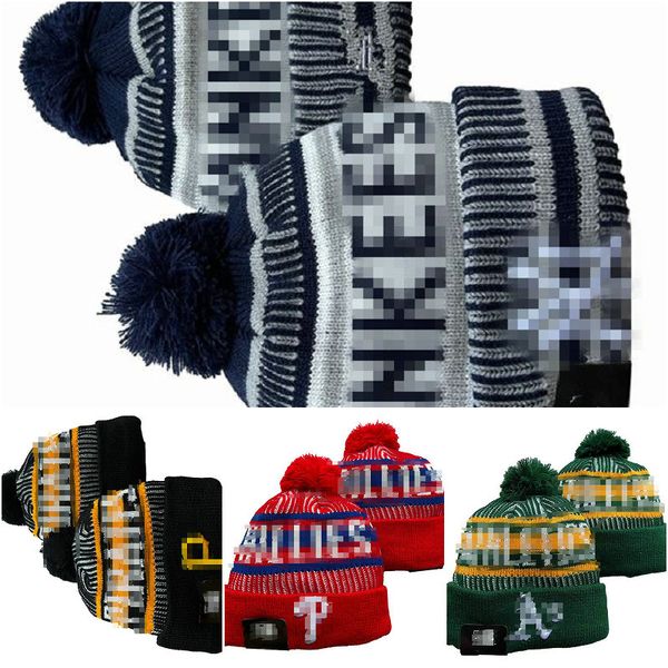 New York Beanie NY Bonnets Équipe de Baseball Nord-Américaine Patch Latéral Hiver Laine Sport Tricot Chapeau Casquettes De Crâne A9