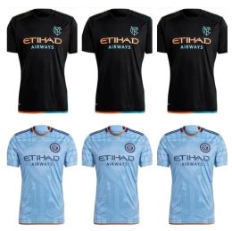 New York City 2024 2025 Soccer Jersey Kid Kit Men 24 25 Football Shirt Home Home Blue Away Black Talles Magno Fernandez Rodriguez Keaton