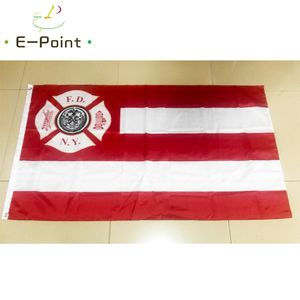 New York City Fire Department FDNY Drapeau 3 * 5ft (90cm * 150cm) Drapeau en polyester Bannière décoration volant maison jardin drapeau Cadeaux de fête