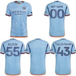 New York City Jersey Soccer 55 Keaton Parks 3 Braian Cufre 24 Tayvon Gray 43 Talles Magno 11 Gabriel Pereira 10 Santiago Rodriguez Kits de chemise de football 2023 2024 FC