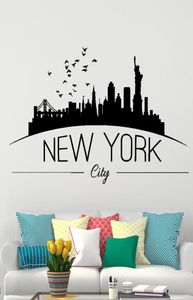 Autocollant mural de New York pour la décoration de chambre à coucher décoration de salon autocollants en vinyle décor de maison papier peint 4138176