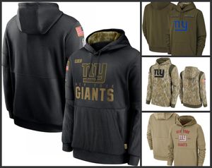 New York''Giants''Men Dames Jeugd Salute to Service Sideline Performance Pullover Hoodie