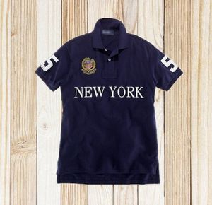 NEW YORK Poloshirt met korte mouwen heren T-shirt stadsversie 100% katoen borduurwerk heren S-5XL