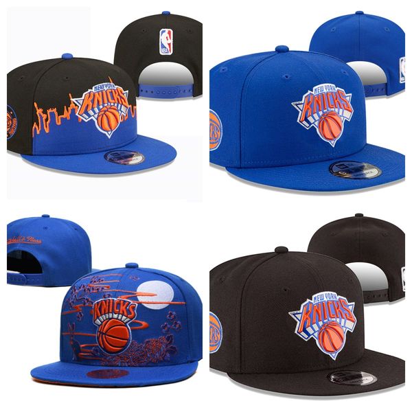New Yorkknicksball Caps 2023-24 Unisexe Fashion Cotton Baseball Snapback Men Femmes Sun Sun Embroderie Spring Summer Cap en gros
