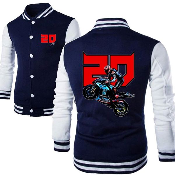 Fabio Quartararo – Streetwear de course de motard pour jeunes, uniforme de Baseball en velours, veste imprimée tendance à la mode, nouvelle collection