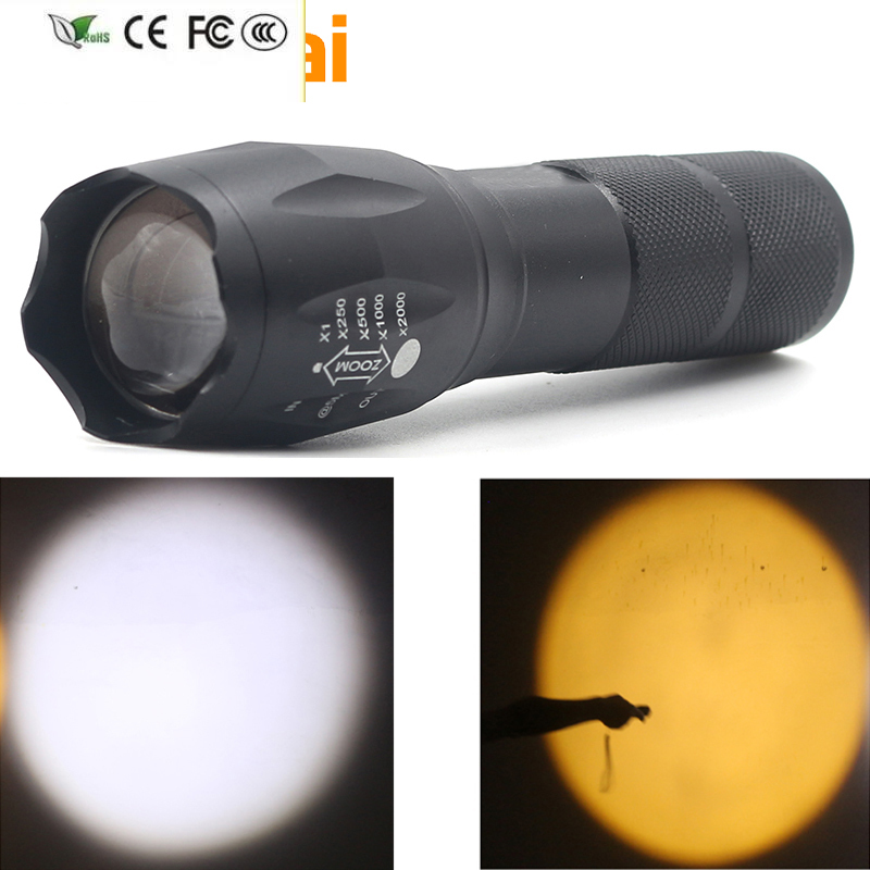 New Yunmai z20 XML2-U3 3000LM Super Waterproof LED Flashlight Portable LED Light Flashlight Lantern Self-defense Tactical Flashlight