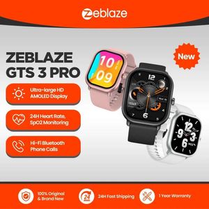 Nieuwe Zeblaze GTS 3 Pro Voice Calling Smart Watch Ultra-groot HD AMOLED-scherm Gezondheid en Fiess Tracking Smartwatch voor heren Dames