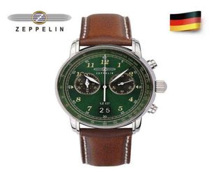 New Zeppelin Watch Importée Imprimé Top Belt Business Quartz Casual Quartz TwoEye Chronograph Montre Homme 0214328Z7814982