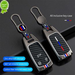 Nieuwe zink legering auto sleutelhangers van de sleutelhell voor Audi A1 A3 A4 B9 A5 A6 A8L 8P C6 C7 A7 S3 S7 S8 R8 Q2 Q3 Q5 Q7 Q8 SQ5 TT RS3 RS6 Key FOB