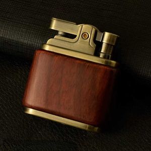 Zorro – briquet à Kerosene en cuivre, fait à la main, coque en bois, Vintage nostalgique, cadeau pour hommes, accessoires pour fumer HVYU, nouveau