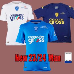 Nieuw 2023 2024 Empoli FC voetbalshirts CAPUTO CANCELLIERI CAMBIAGHI FAZZINI MALEH RANCOCCHIA LUPERTO KOVALENKO GYASI GRASSI thuis weg Derde voetbalshirt