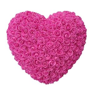 NEW25CM Flor en forma de corazón Rosa Regalo del día de San Valentín Amor al por mayor Flores de espuma PE Decoración del banquete de boda RRF13596