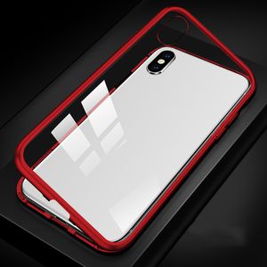 NIEUWE360 ° Volledige bescherming Gehard MAGNETISCHE ADSORPTIE Glas Telefoon Gevallen voor Apple 11 12 Pro Max 12 mini 13 Telefoon Cover