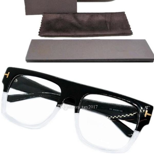 Newarrival Sun Grasses Frame Unisexe 53-20-145 Planche de cristal noir importé Bigrim Fullrim pour les lunettes de conception complète habituée Fullset.