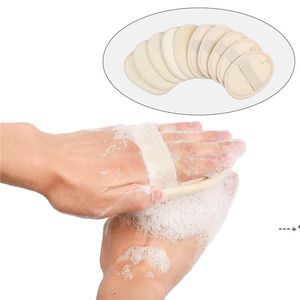 Newbath douche exfoliërende loofah spons pads body scrubber voor mannen en vrouwen natuurlijke gezichtsreiniging borstel RRB12922