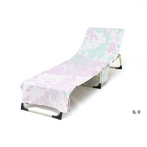 Chaise de plage Tie-Dye Chaises Couverture Absorbante et à séchage rapide Serviette de plage Piscine Lounge Élégant EWE7572